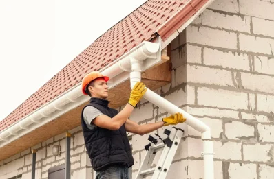 Pose et remplacement de gouttières à Cysoing
